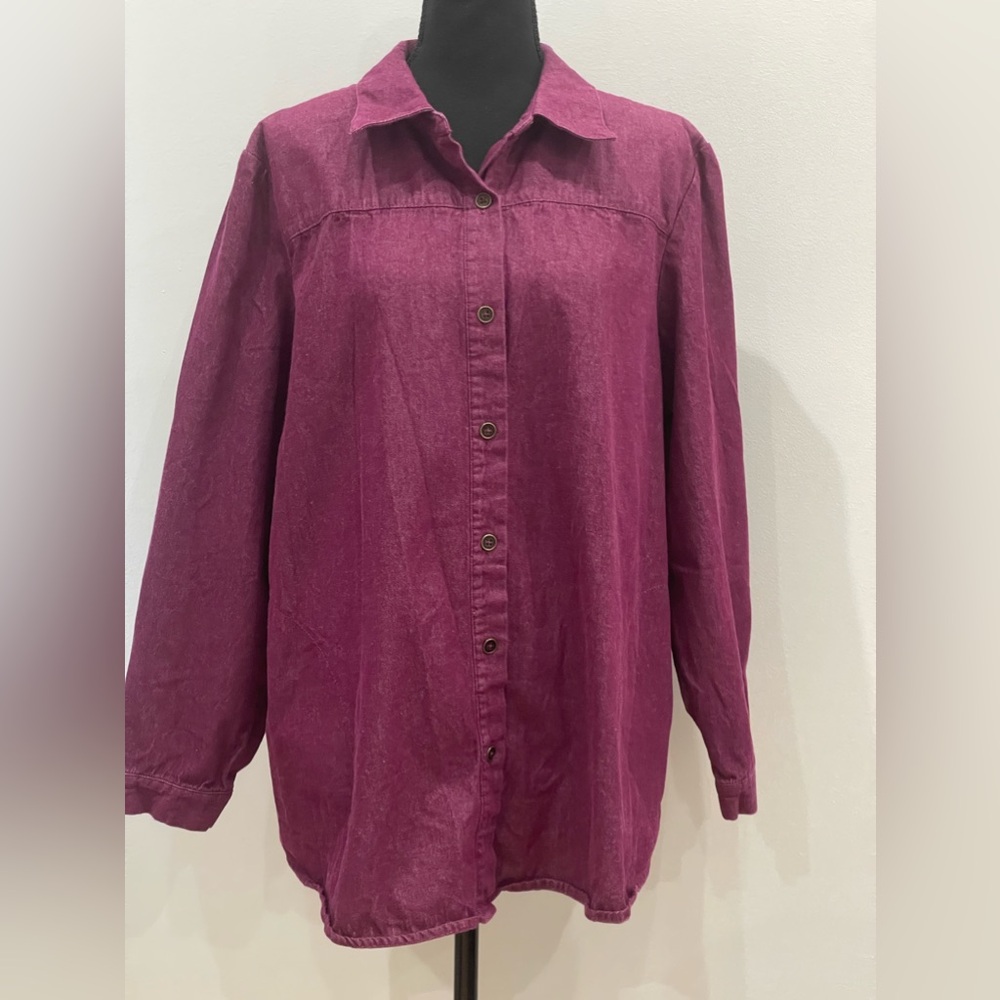Joan Rivers Oversized Button Down Shirt